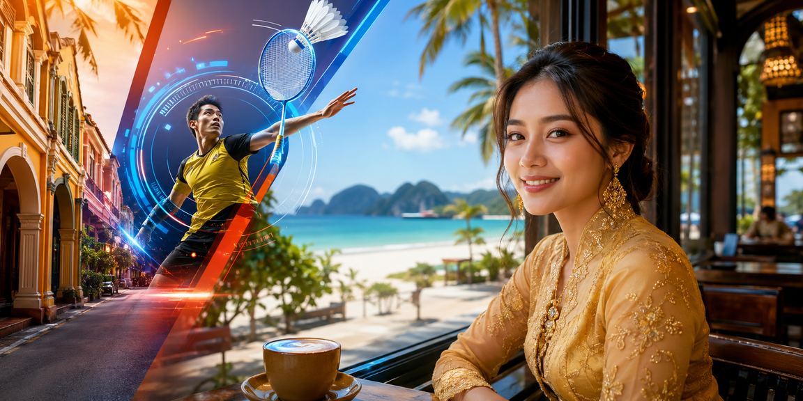 Pengguna Malaysia menikmati platform dalam talian di Langkawi
