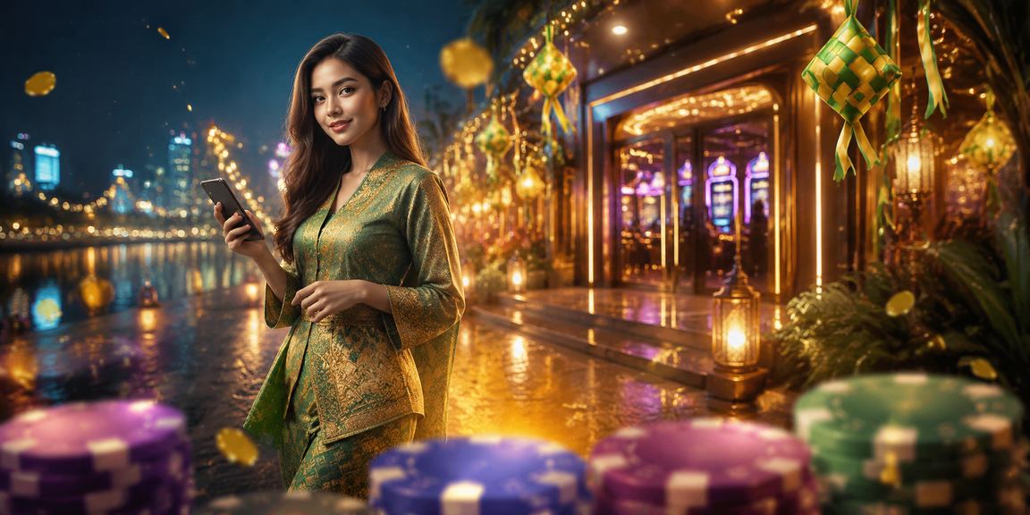 Pengguna Malaysia menikmati platform kasino mudah alih rajabuaya89 sempena Hari Raya